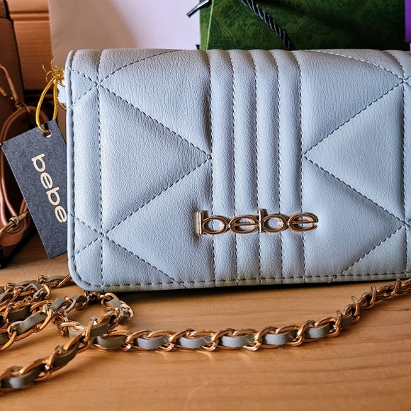 bebe leather & chain 2 way bag NWT - Picture 10 of 10
